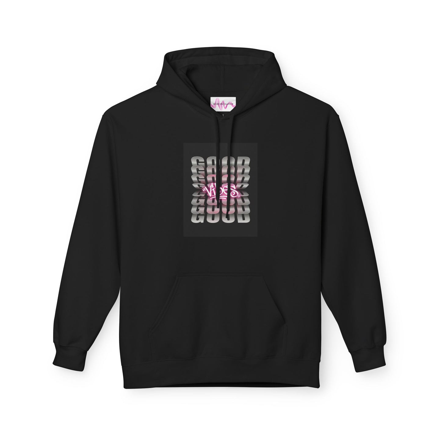 Good Vibes Hoodie — Motivational 'Lead with Intention' Midweight Fleece