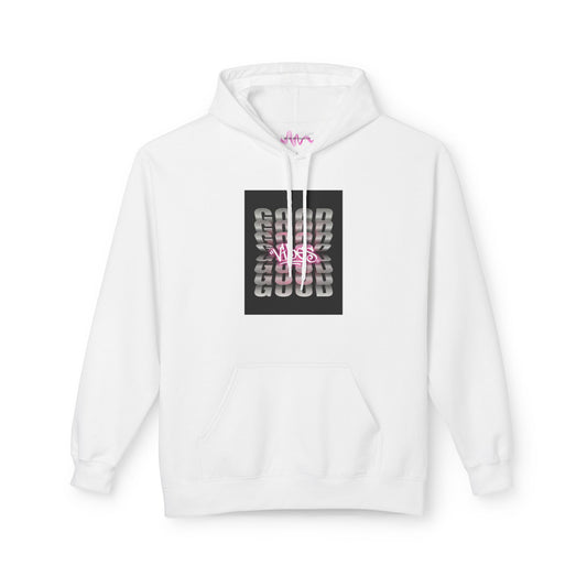 Good Vibes Hoodie — Motivational 'Lead with Intention' Midweight Fleece