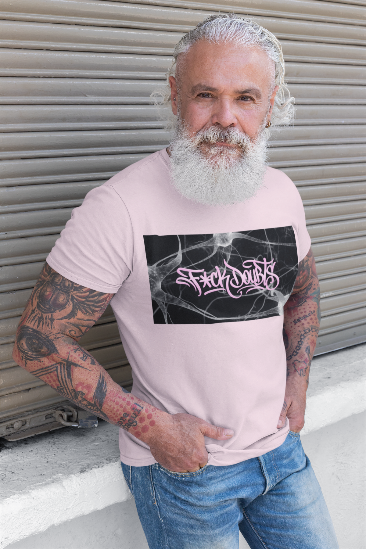 F*CK DOUBTS T-shirt by W3R1, product image 1